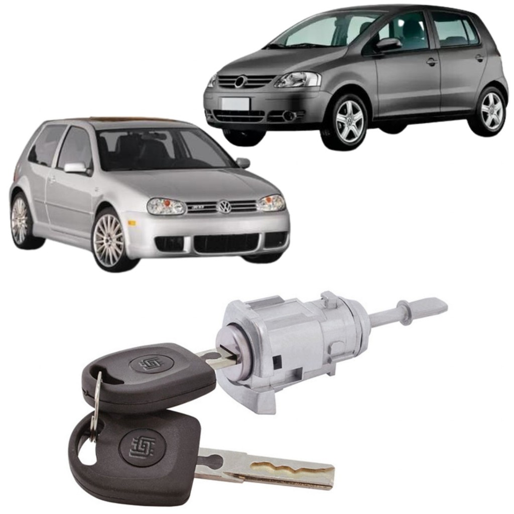 Cilindro Porta Fox 2003 A 2021 E Golf 2001 A 2007 Com Chave em Oferta na Shopee