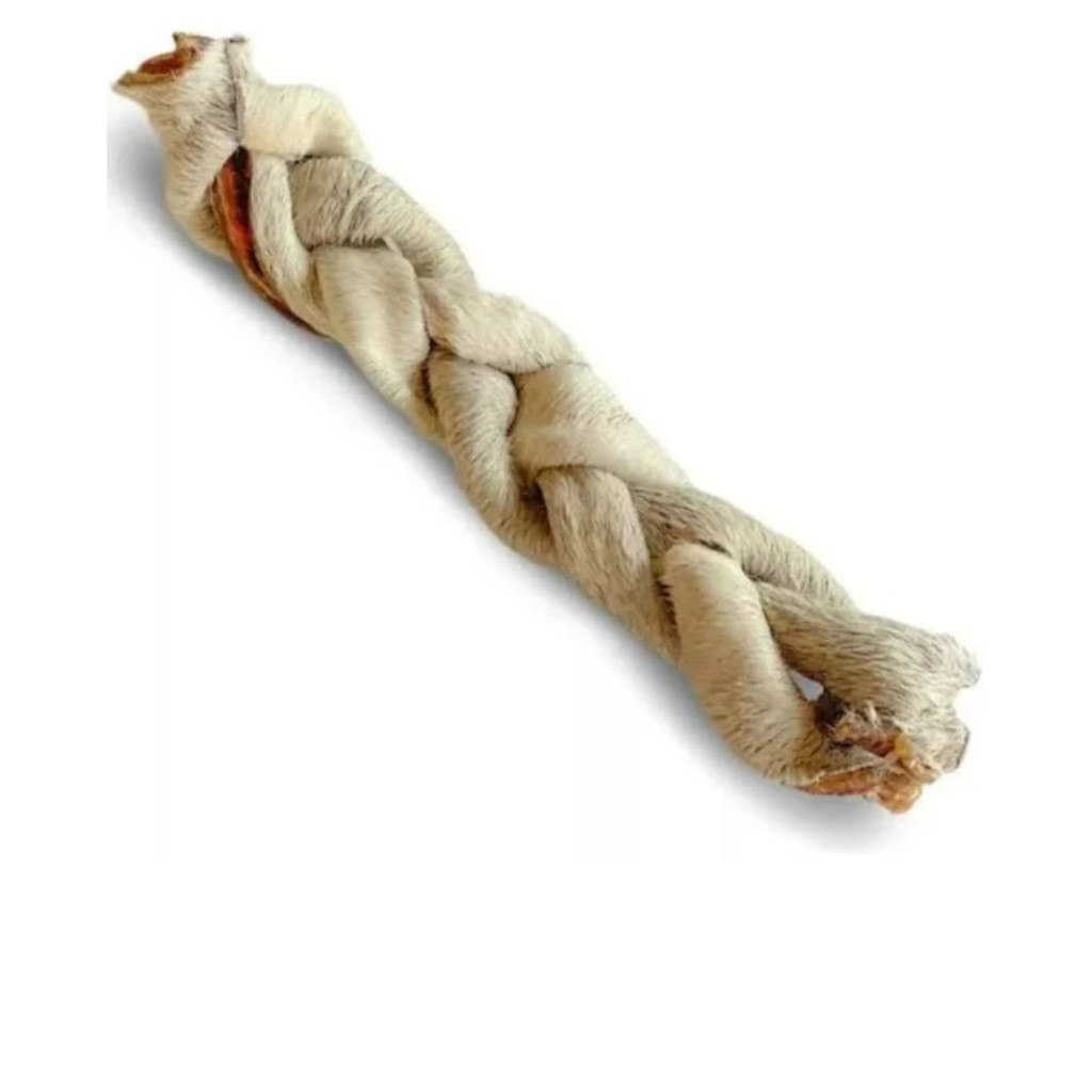 Petisco Pet Mordedor Natural Para Cães Natural Trança Bovina Natuka Pet M