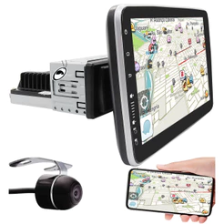 Multimídia Traseira 1 Din 9" Polegadas Tela Rotativa H-Tech HT-9290CA 2GB Ram 32GB + Câmera de Ré