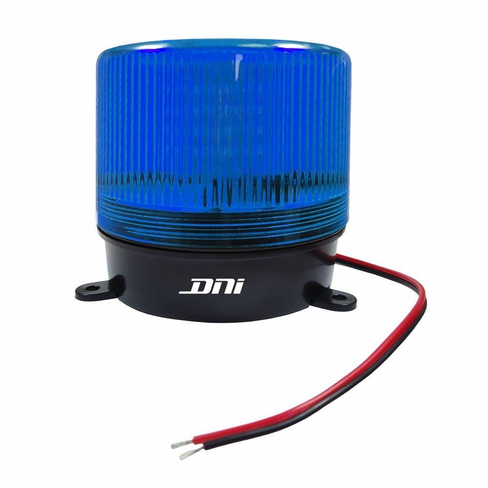 Sinalizador Visual AZUL Giroled STROBO 8 FUNÇÕES - DNI 4281