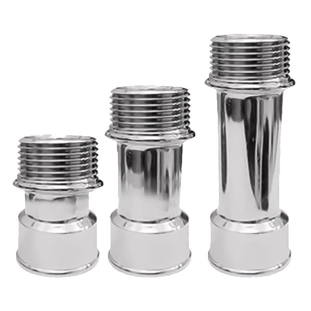 Extensão Para Torneira Cromada Curto Médio Longa 1/2 Polegadas Distancia Da Parede - GARDEN em Oferta na Shopee