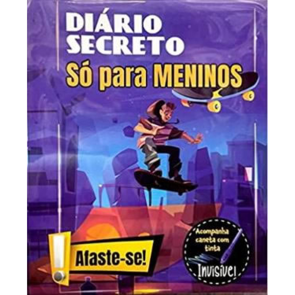 DIÁRIO SECRETO   SÓ PARA MENINOS SKATE em Oferta na Shopee