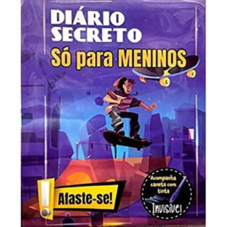 DIÁRIO SECRETO   SÓ PARA MENINOS SKATE em Oferta na Shopee