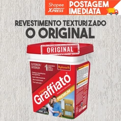 Grafiato Branco 25KG Interno Externo Antimofo Hidrorepelente Durabilidade Resistência