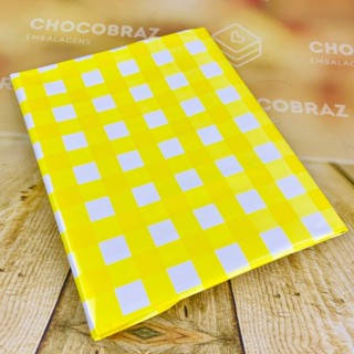 10~50 Toalhas  P/ Festa junina Xadrez AMARELO 78x78 INOVE em Oferta na Shopee