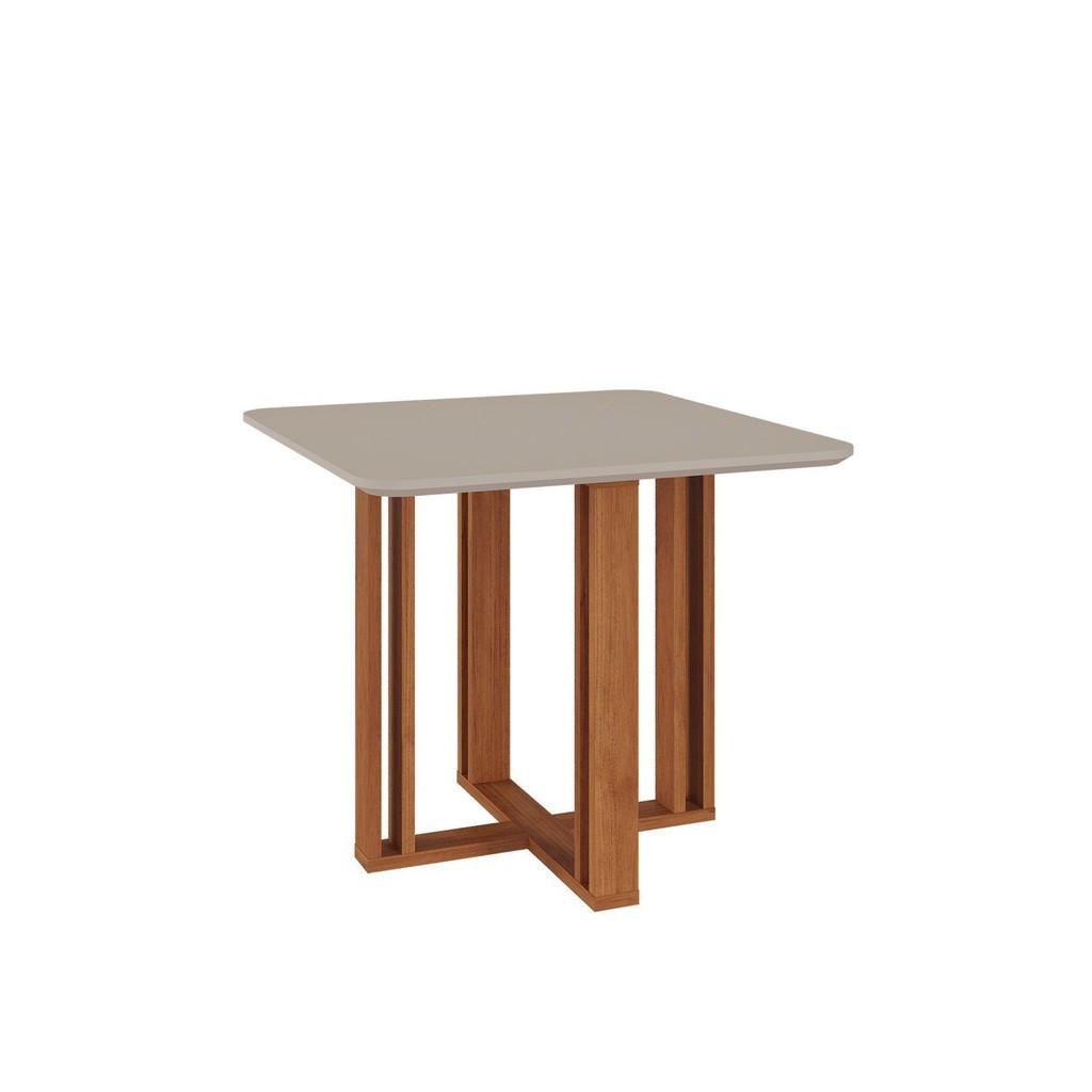 Mesa para Sala de Jantar Quadrada 95cm Flora em Oferta na Shopee