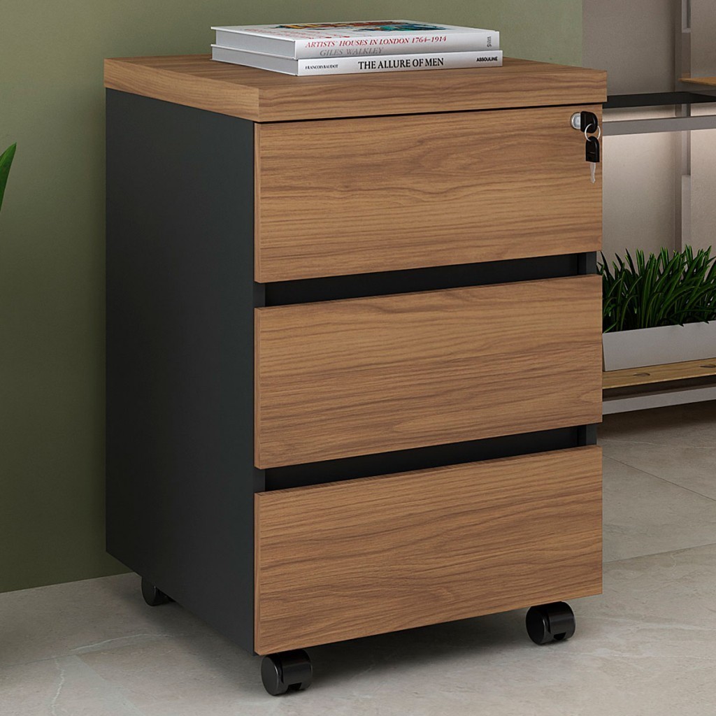 Gaveteiro 3 Gavetas em Oferta na Shopee