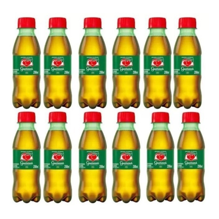 Guaraná Antarctica Pet 200ml Garrafinha 12 Unid