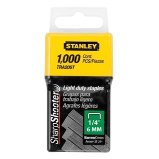 Grampo para grampeador manual 6 mm caixa com 1000 peças - TRA204T - Stanley