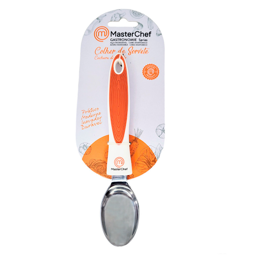 Colher de Sorvete - Aço Inox - 20,5cm - 1 unidade - MasterChef - Rizzo