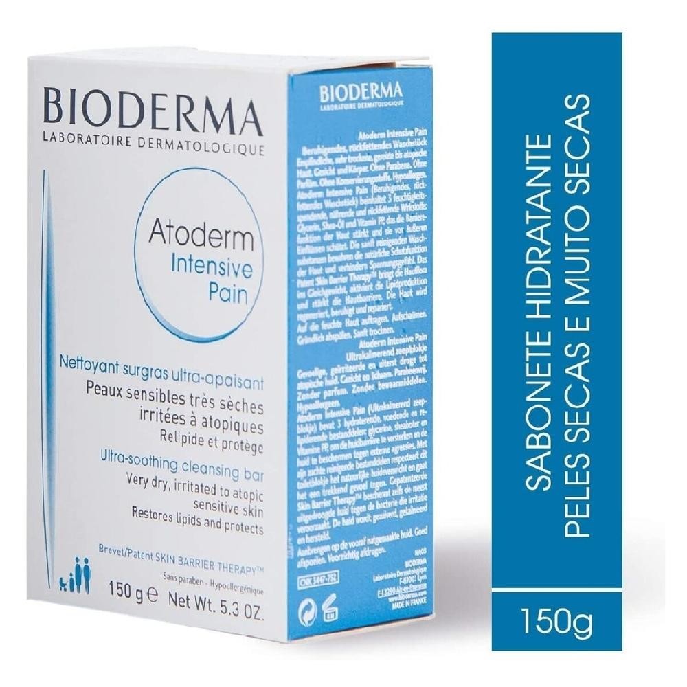 Sabonete em Barra Bioderma Atoderm Intensive Pain Pele Seca 150g
