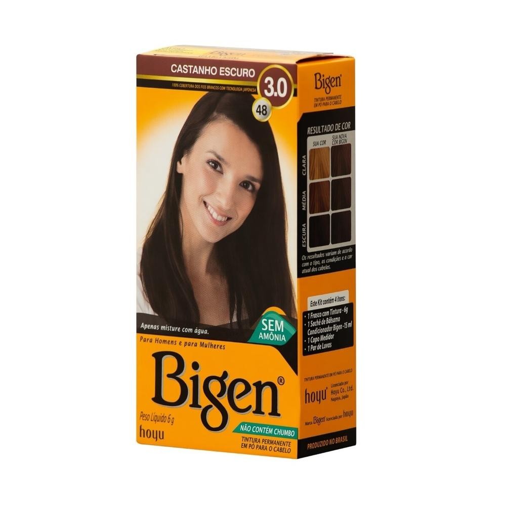 Tintura em Po Bigen 48 Castanho Escuro em Oferta na Shopee