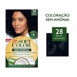 Tintura Wella Soft Color 28 Preto Azulado
