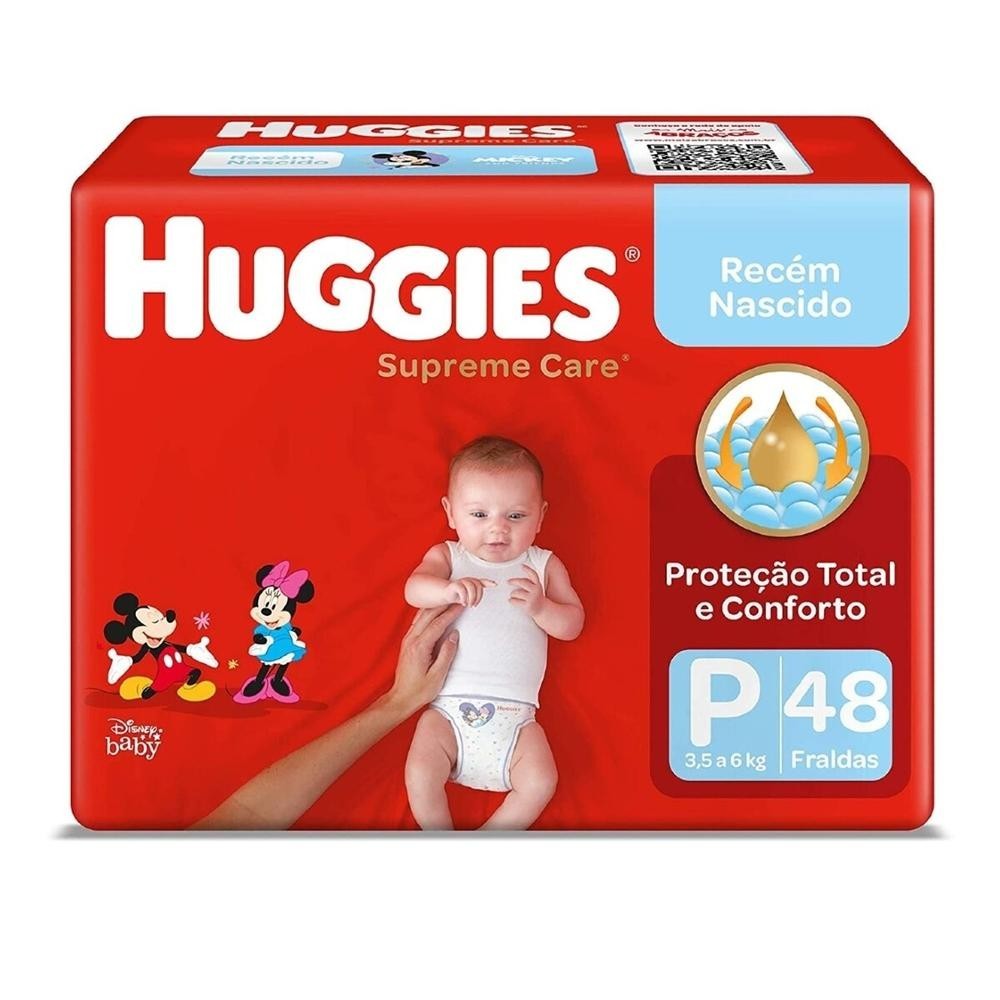 Fralda Huggies Supreme Care Xtra-Flex P 48 Unidades