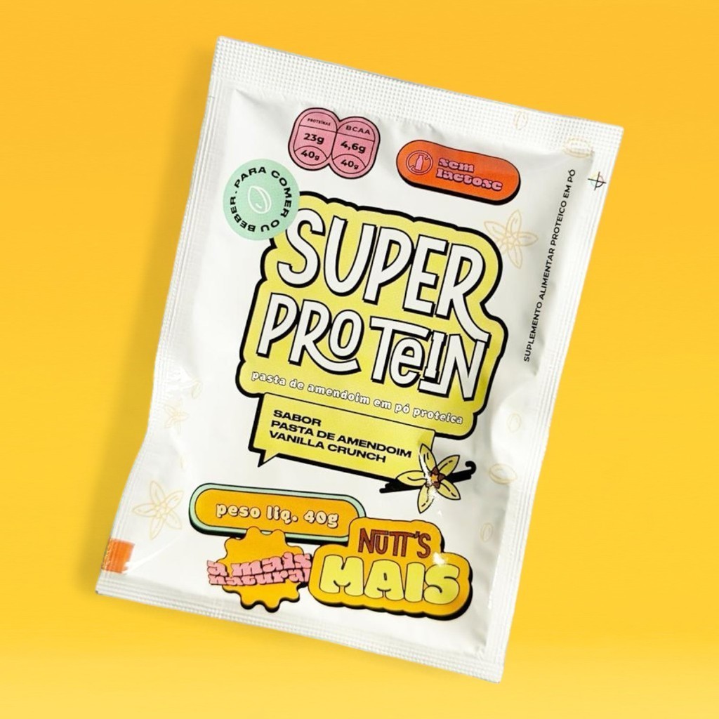 Whey Protein Zero Lactose Sabor Pasta de Amendoim Baunilha Crocante 40g