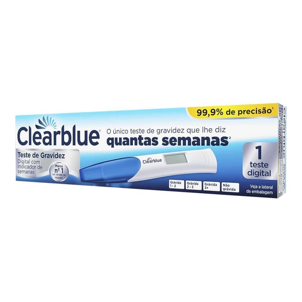 CLEARBLUE TESTE DE GRAVIDEZ DIGITAL COM 1 UNIDADE em Oferta na Shopee