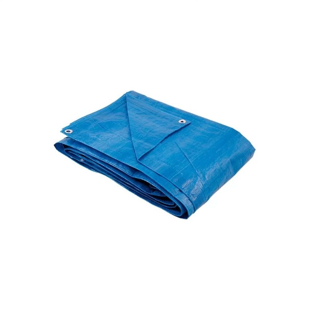 Lona Plástica Impermeável 4x4 Azul Encerado