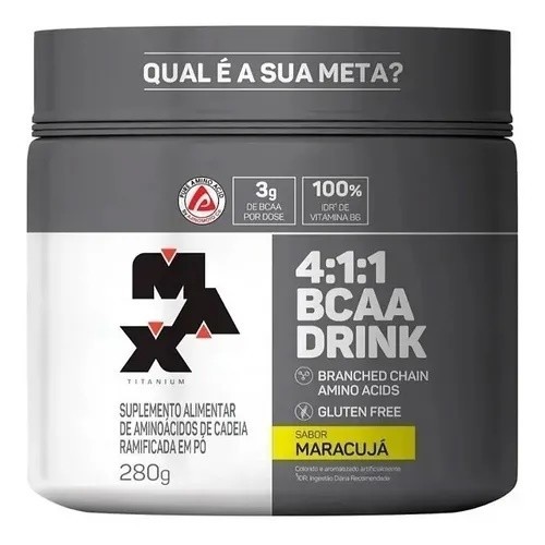 Bcaa Drink 4:1:1 Crescimento Muscular 280g Max Titanium