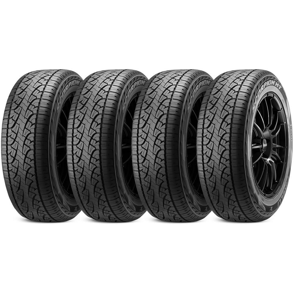 Kit 4 Pneu Pirelli Aro 15 235/75r15 110t Scorpion Ht em Oferta na Shopee