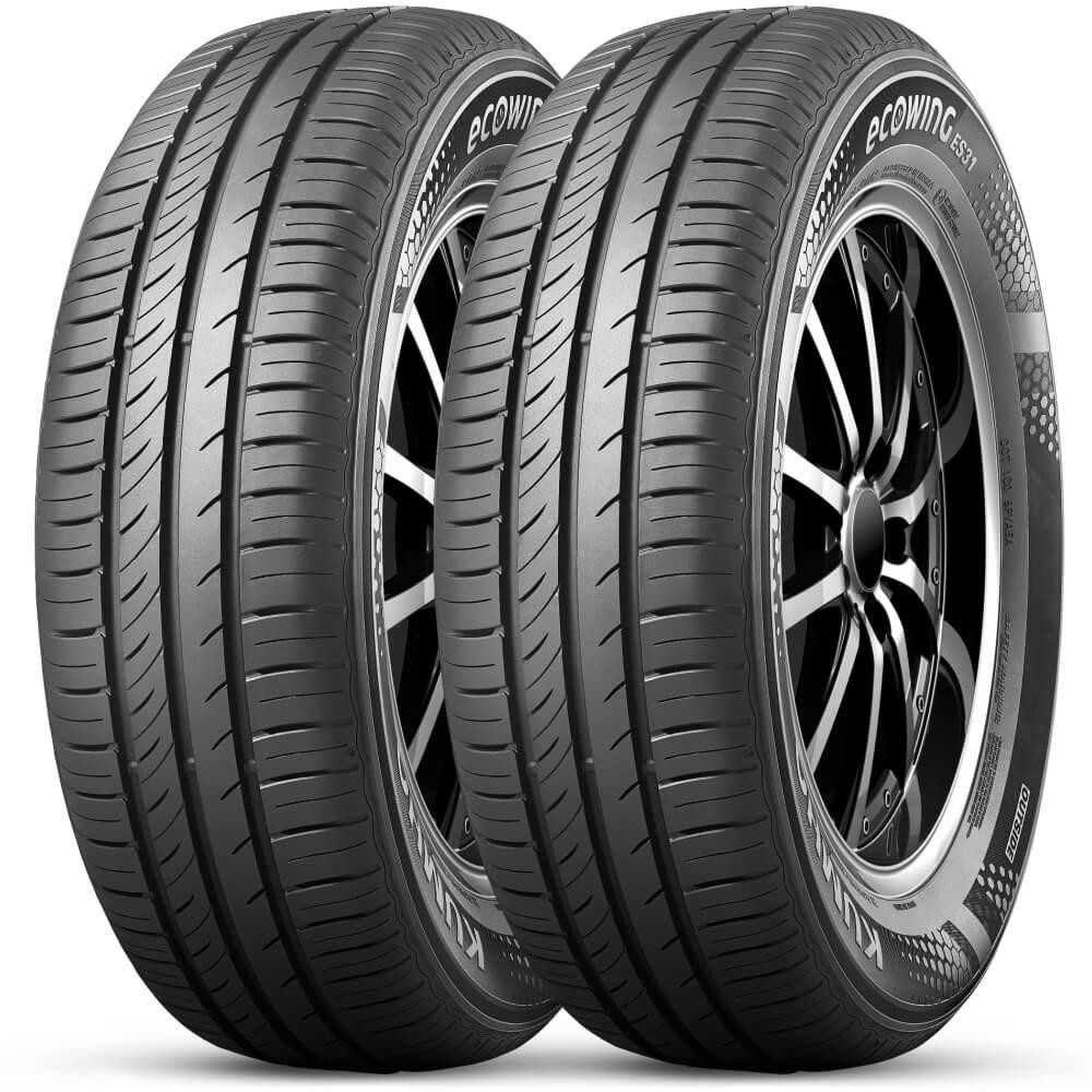 Kit 2 Pneu Aro 15 195/60R15 Kumho 88H TL Ecowing Es31 em Oferta na Shopee