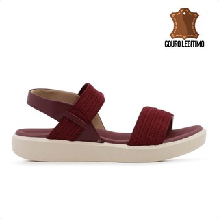 Sandália Usaflex Elástico Feminina Vinho 100% Original Com Nota Fiscal e Garantia em Oferta na Shopee