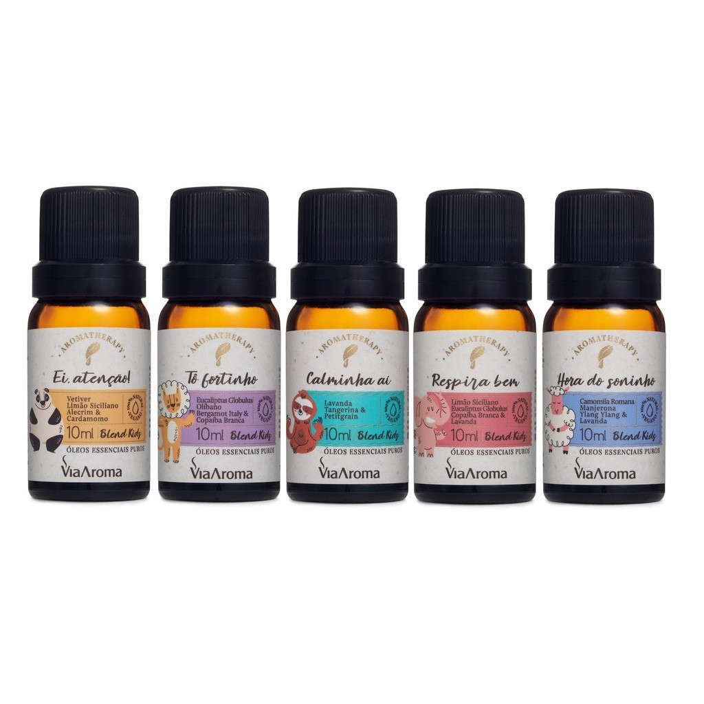 Blend Linha Kids Via Aroma Aromatherapy 10ml Via Aroma - GOTAS em Oferta na Shopee