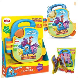 Meu Livrinho Galinha Pintadinha Musical com som Bebês divertido Elka diversão música sons popopó 9m