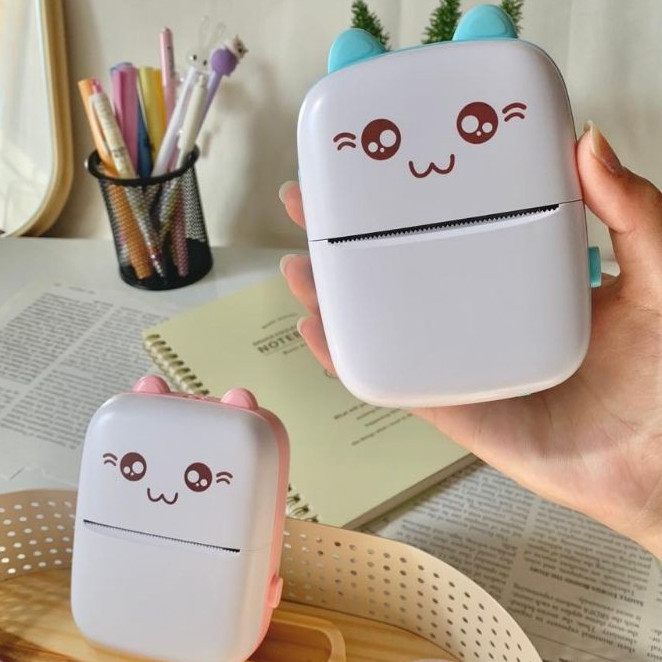 Mini Impressora Térmica Desenho Animado Portátil Impressora De Impressão  Foto Sem Fio Para Android