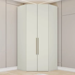 Guarda-Roupa Solteiro Modulado Seletto 2 Portas 3 Gavetas Areia - Henn