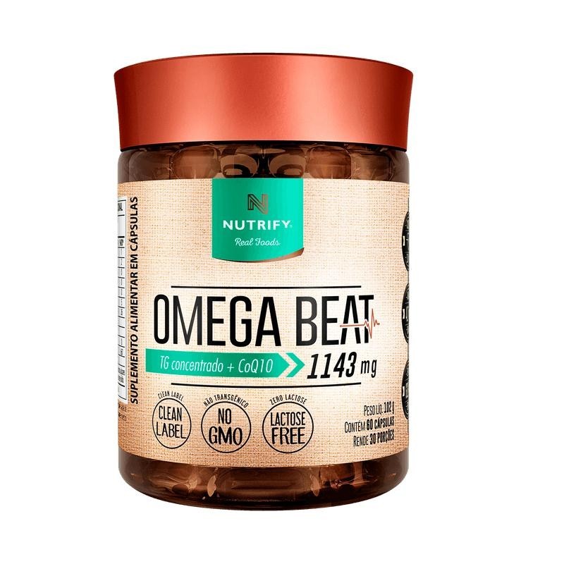 Ômega Beat - Nutrify - Coenzima Q10 e Ômega 3 - 60 capsulas em Oferta na Shopee