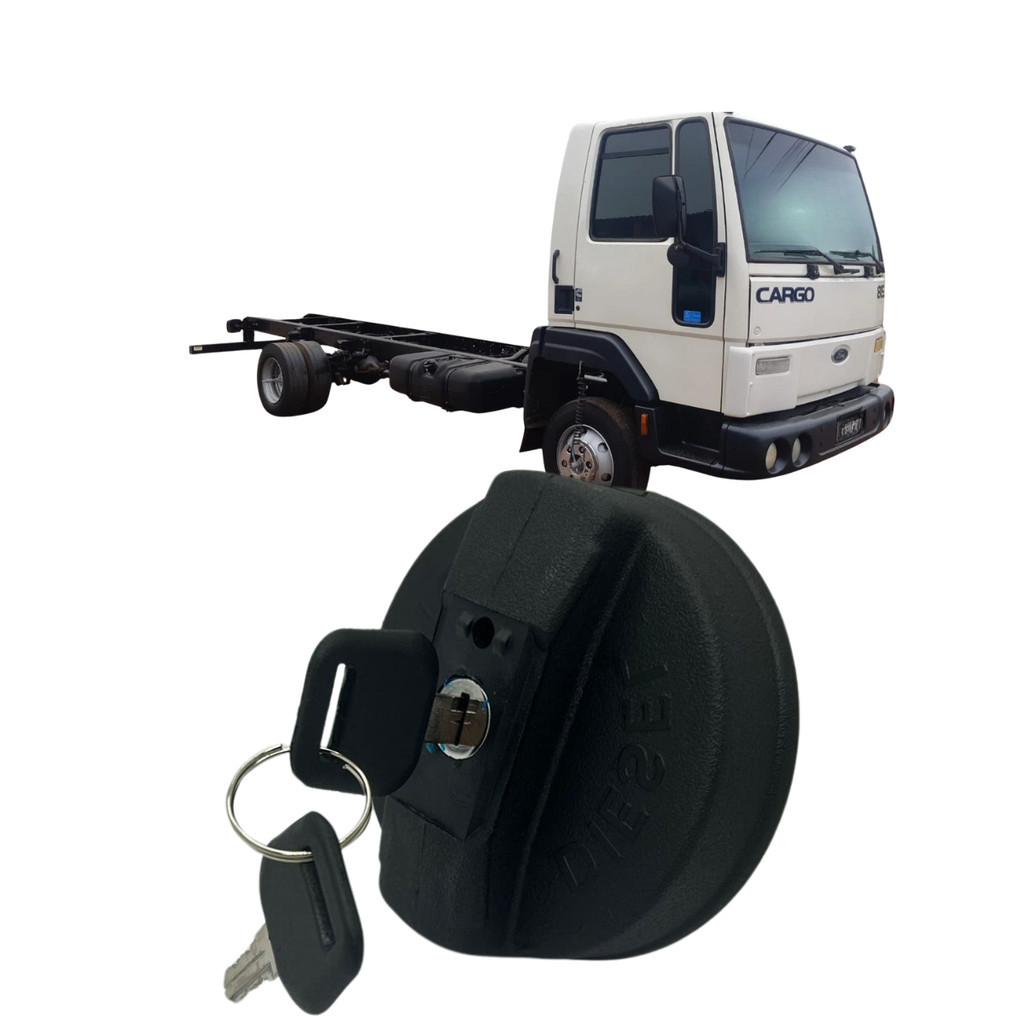 Tampa Tanque Combustível Ford Cargo 2002 Até 2019 Com Chaves em Oferta na Shopee