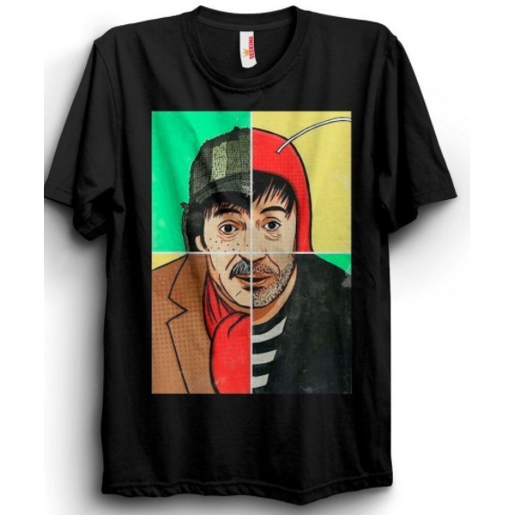 Camisa Camiseta Unissex Básica Algodão Chaves Chapolin Personagens