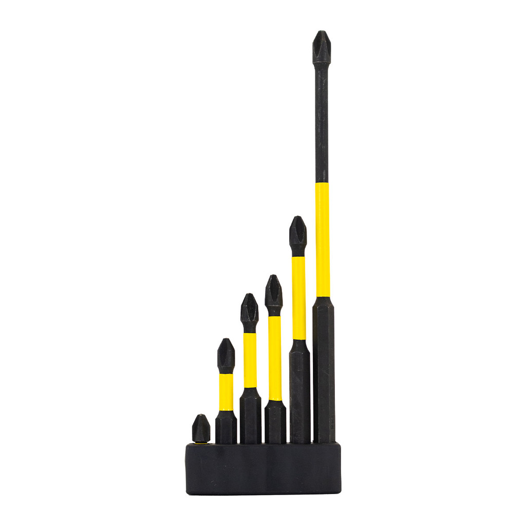 Kit de 5 brocas Phillips Ph2 de 25 mm para Chave de Fenda de Aço S2 Titanium Platina em Oferta na Shopee