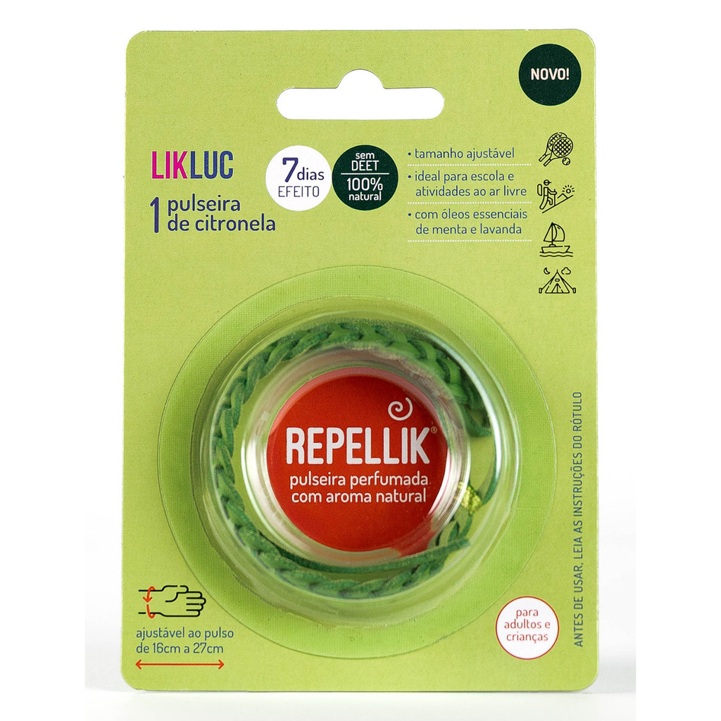 Pulseira Repelente Repellik Proteção Natural e Duradoura em Oferta na Shopee