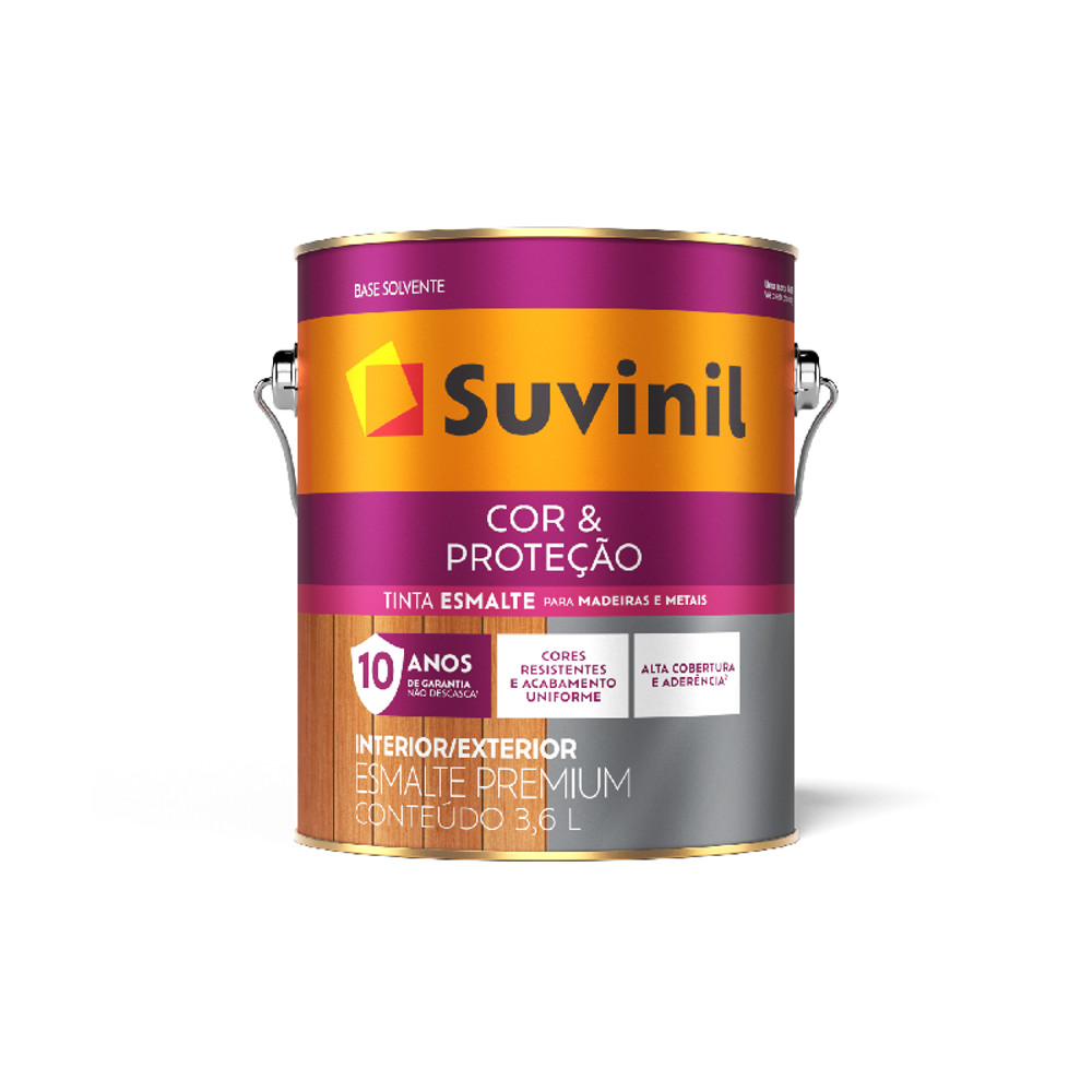 Tinta Esmalte Cor e Proteção Fosco Várias Cores 3,6L Suvinil