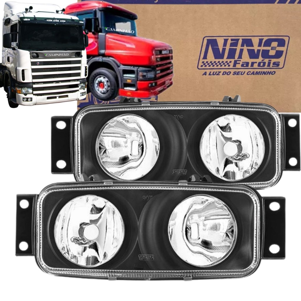 Par Farol Auxiliar Scania 124 / 94 / 114 - 1998 a 2008 (1422991 / 1422992)