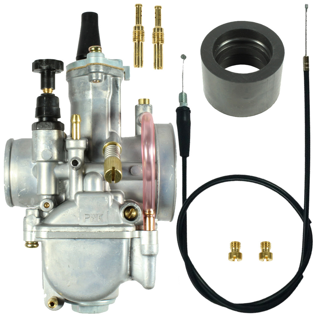 Carburador Koso PWK Keihin YBR 125 YBR150 BIZ BROS TTR TTR230 XT 225 CRF230 CG125 CG150  Powerjet com cabo Universal
