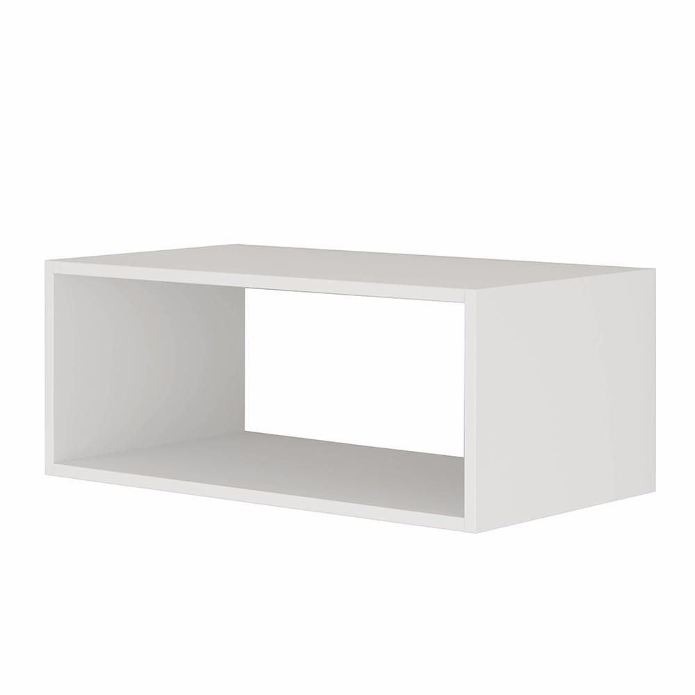 2 Nichos Retangular Coleções Mdf 60x25x10 Mdf Branco