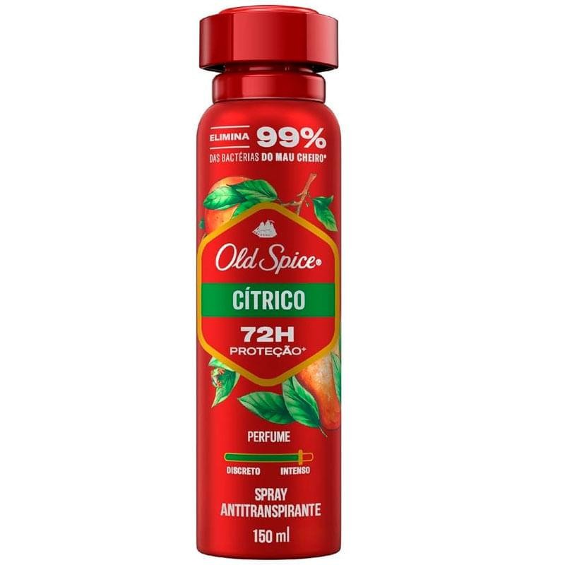 Desodorante Antitranspirante Aerossol Masculino Old Spice Cítrico 150ml em Oferta na Shopee
