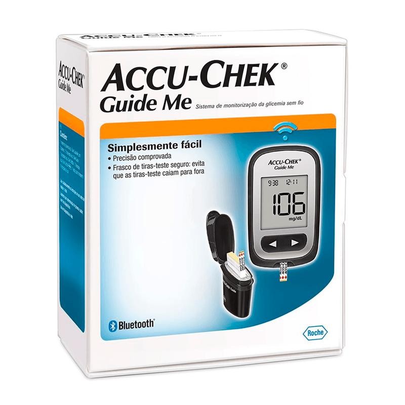 Kit Accu-Chek Guide Me Monitor de Glicemia Completo em Oferta na Shopee