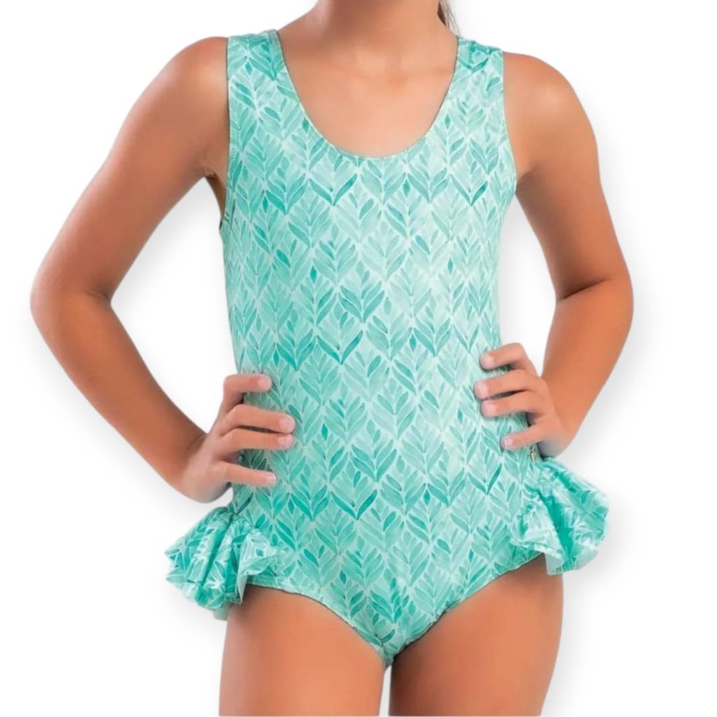 MAIÔ INFANTIL BABADINHOS COM PROTEÇÃO UV ESTAMPA BREEZE VERDE