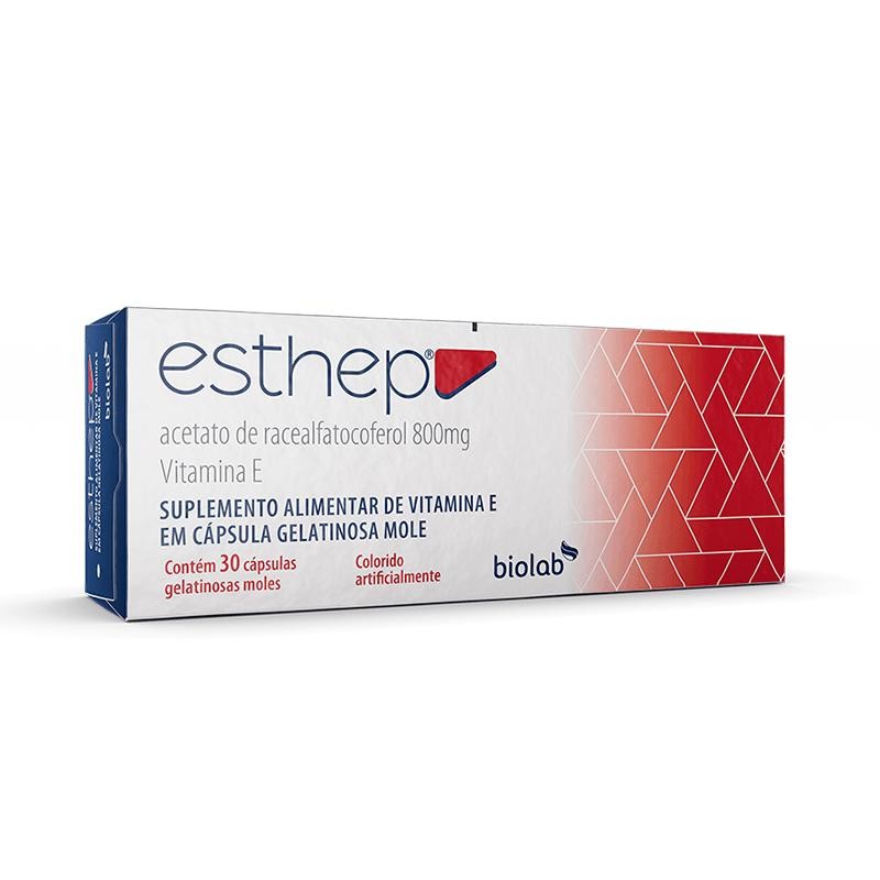 Suplemento Alimentar Esthep 800mg 30 Cápsulas Gelatinosas Moles em Oferta na Shopee