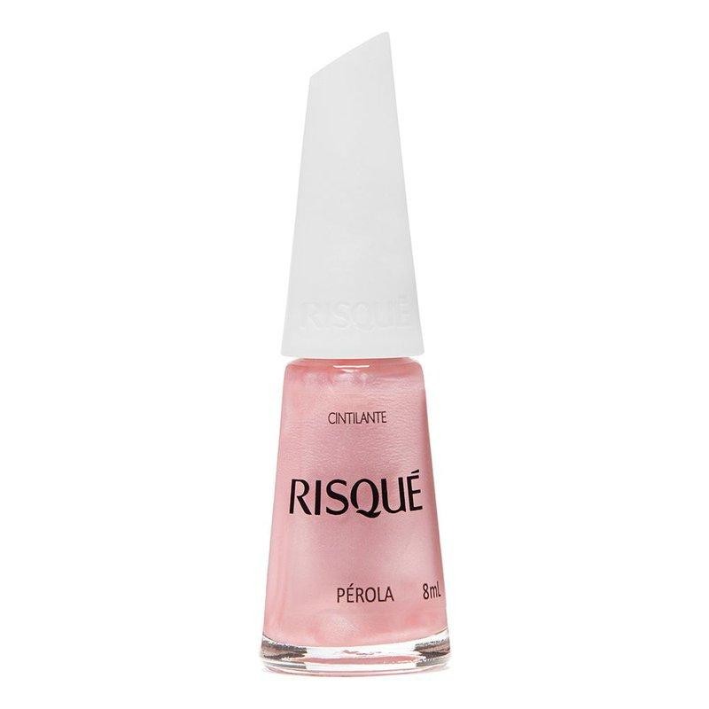 Esmalte Cintilante Risqué Pérola 8ml em Oferta na Shopee