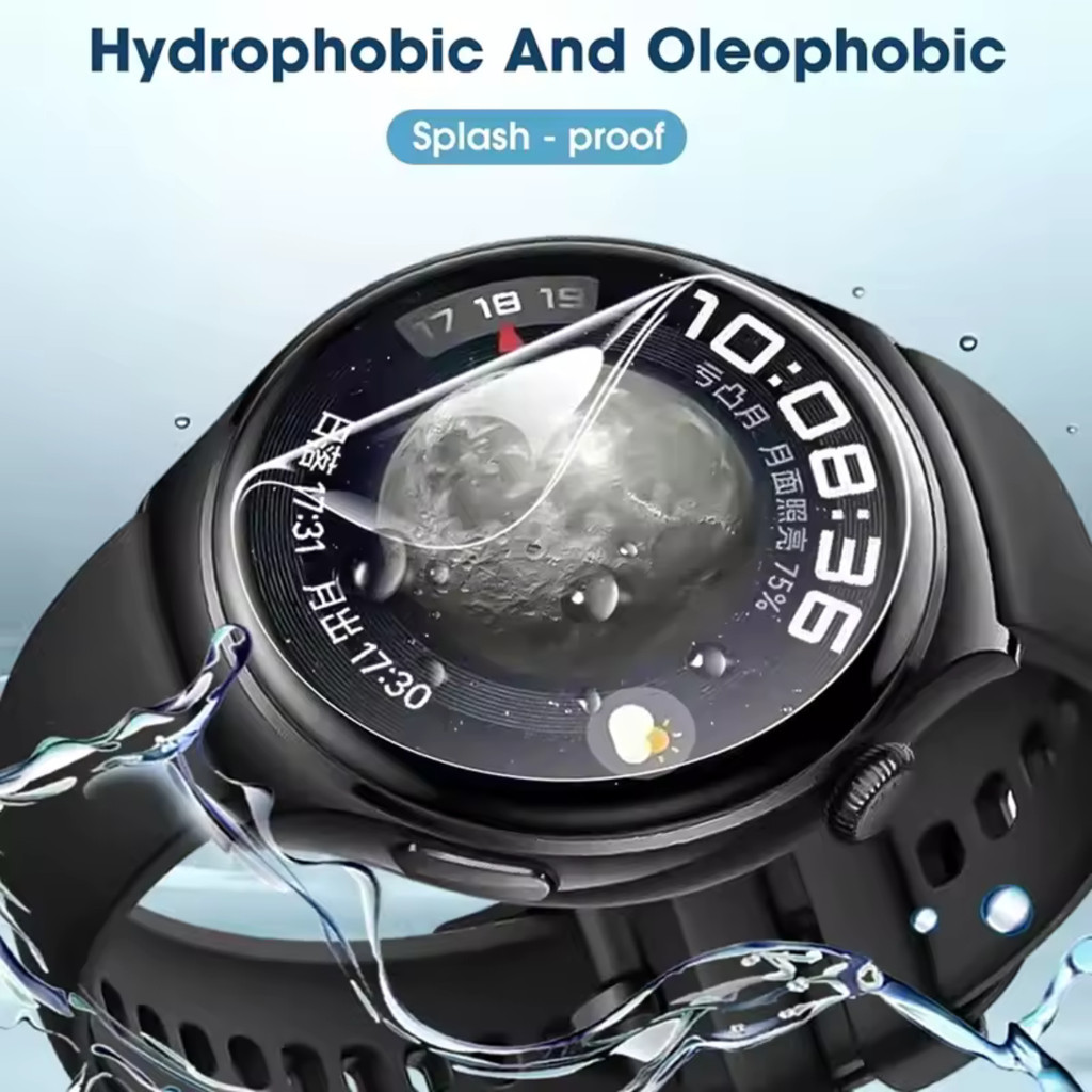 Película protetora de hidrogel transparente 3d para honor watch magic 2, huawei watch gt2 gt 2e 42mm 46mm smartwatch