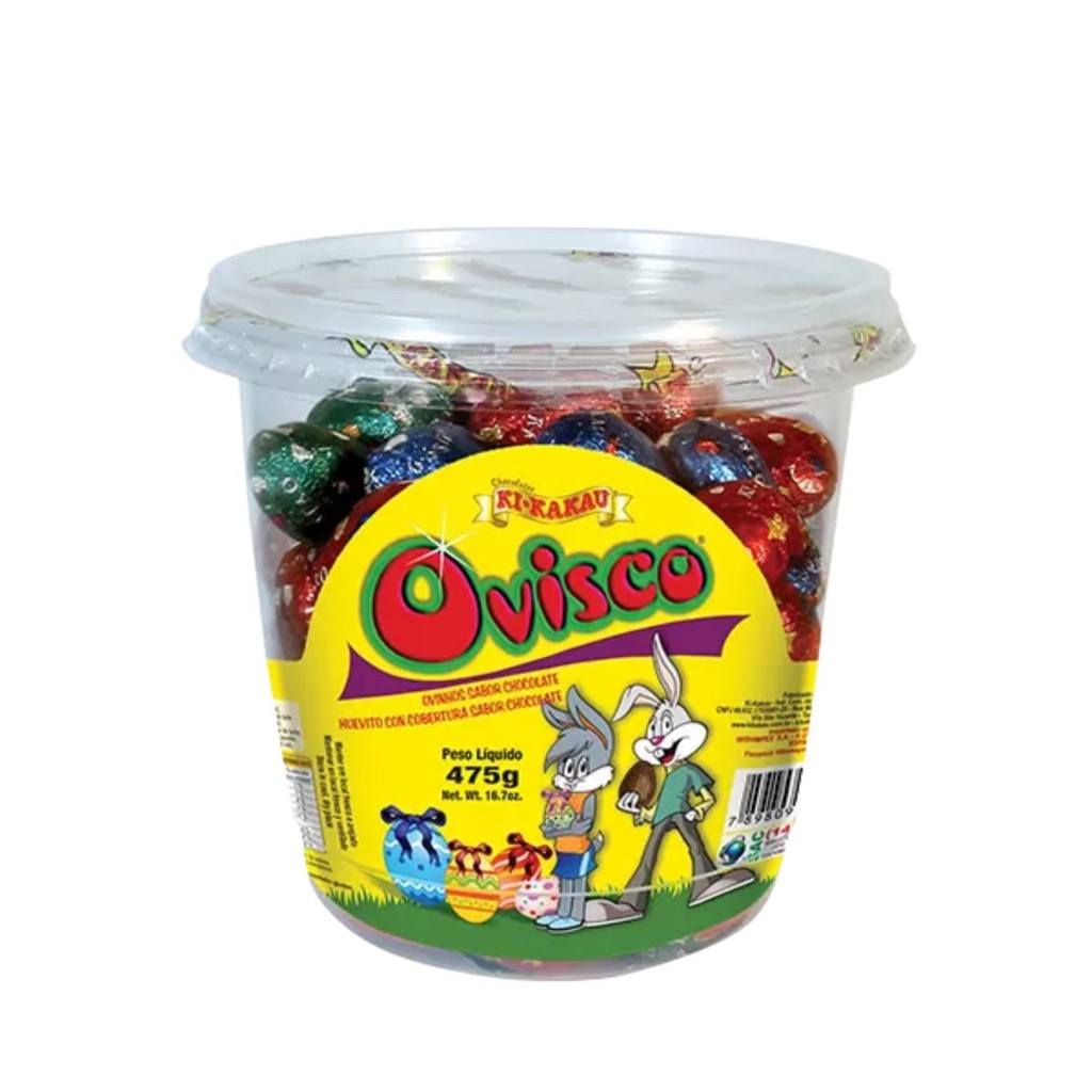Ovisco Ki Kakau Mini Ovinhos Sabor Chocolate Pote 475g em Oferta na Shopee
