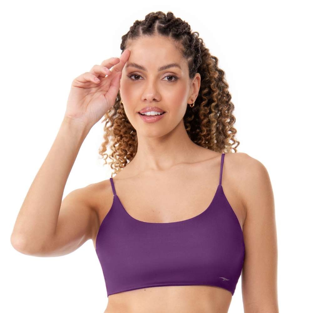 Top Fitness Básico com Bojo Removível e Alças Finas Uva Zee Rucci em Oferta na Shopee