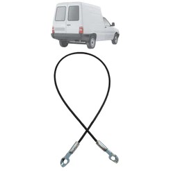 Cabo Aço Tampa Traseira Caçamba Fiorino Pick-up 1988 Até 1998