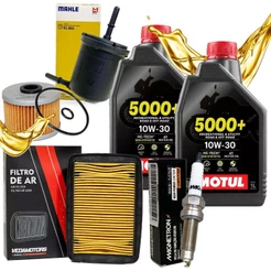 Kit Revisão Cb 250f Twister Óleo Motul 5000+ 10w30 Filtros e Vela Iridium