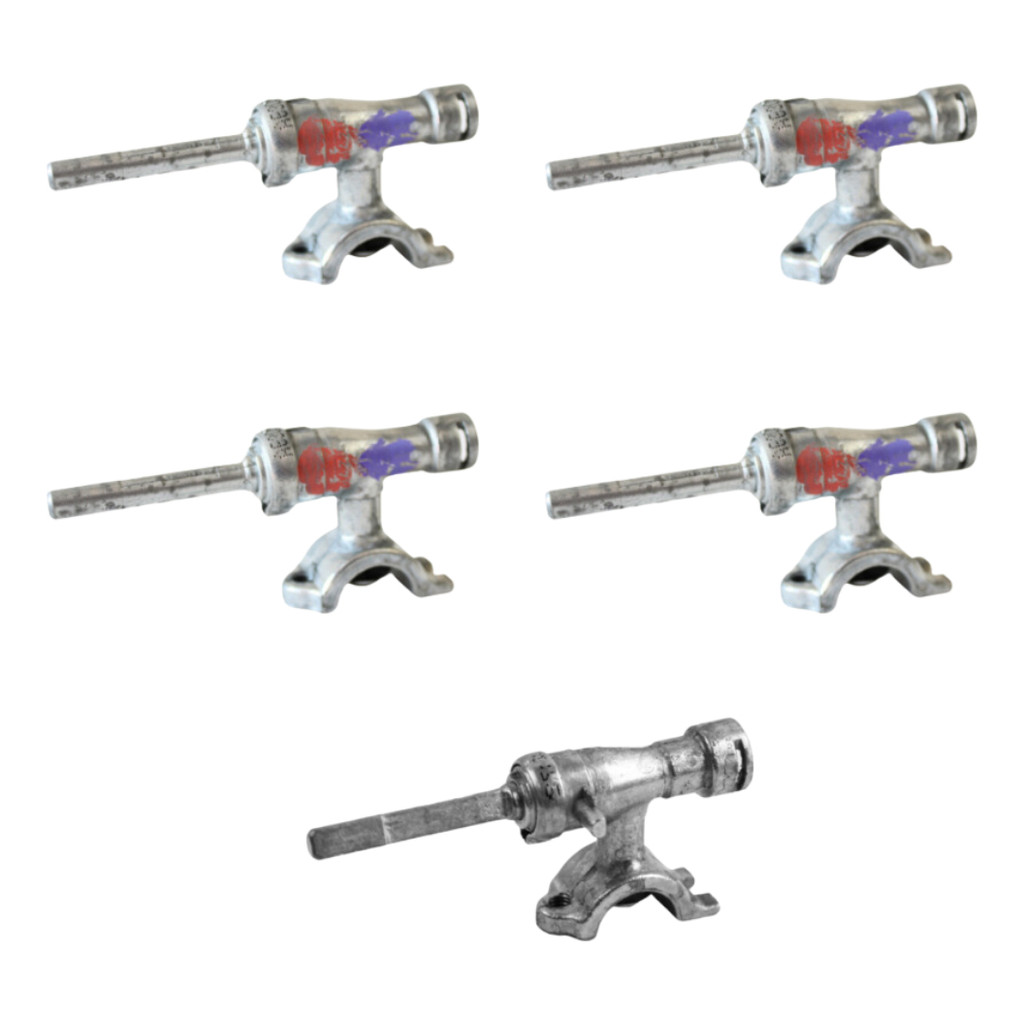 Kit 5 Registro Ramal Para Fogão Atlas Utop Glass 5 Bocas