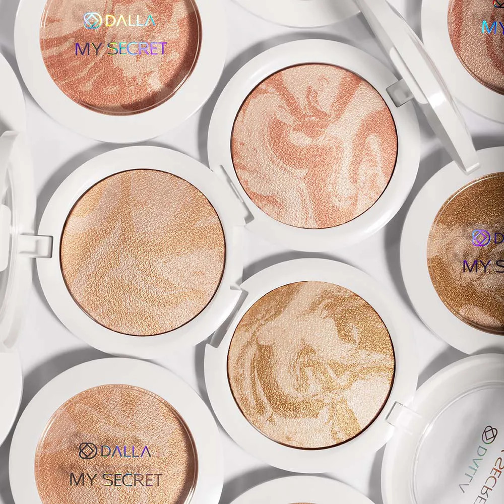Iluminador Baked Compacto Marmorizado My Secret Dalla em Oferta na Shopee